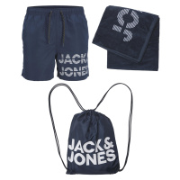 Jack&Jones Pánská sada - koupací kraťasy, osuška a vak JPSTSUMMER Regular Fit 12235500 Navy Blaz