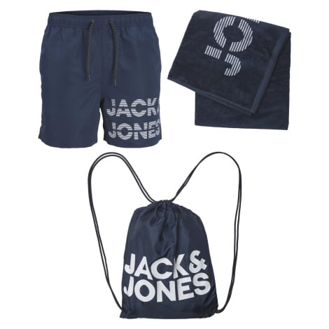 Jack&Jones Pánská sada - koupací kraťasy, osuška a vak JPSTSUMMER Regular Fit 12235500 Navy Blaz Jack & Jones