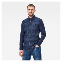 G-STAR Shirt - 3301 slim shirt l\s dark blue