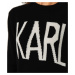 Černé vlněné pletené šaty - KARL LAGERFELD