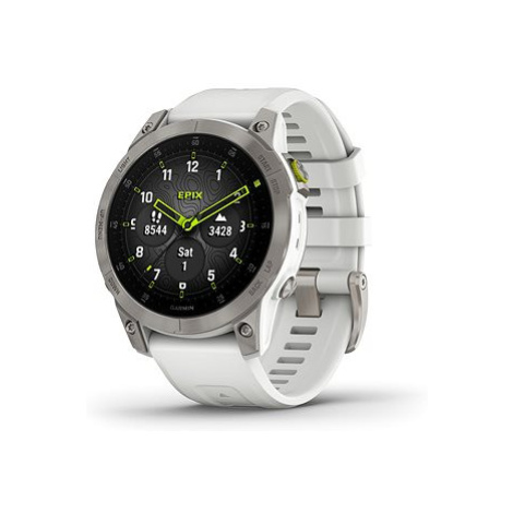 Garmin Epix Sapphire Titan/White Band