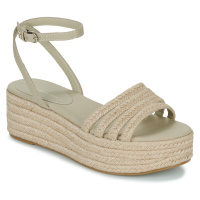 Tommy Hilfiger ESSENTIAL BASIC FLATFORM SANDAL Béžová