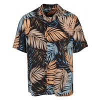 Pánská košile Urban Classics Viscose AOP Resort Shirt - palmové listy