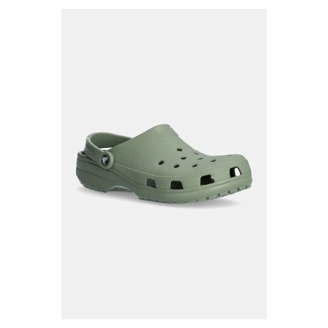 Pantofle Crocs Classic pánské, zelená barva, 10001