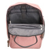 Beagles Růžový objemný batoh do školy „Scandinavia“ 15L