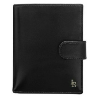 Pánská stylová kožená peněženka se zapínáním Stefan černá