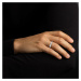 Klasický prsten z bílého zlata s diamantem