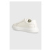 Kožené sneakers boty Calvin Klein LOW TOP LACE UP LTH MONO bílá barva, HM0HM01498