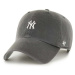 Bavlněná baseballová čepice 47 brand MLB New York Yankees černá barva, s aplikací, B-BSRNR17GWS-