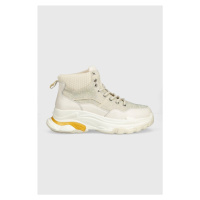 Kožené sneakers boty GOE bílá barva, MM2N4016.WHITE