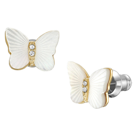 Fossil Krásné bicolor náušnice pecky Radiant Wings JF04422710