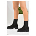 Fox Shoes Black Suede Women's Boots