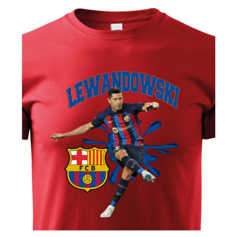 Dětské tričko s potiskem Robert Lewandowski-  dětské tričko pro milovníky fotbalu BezvaTriko