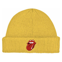 Rolling Stones zimní kulich, 72 Tongue Roll Up Mustard Yellow