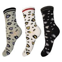 Dámské ponožky Aura.Via - NPC3625, bílá/černá/šedá Barva: Mix barev