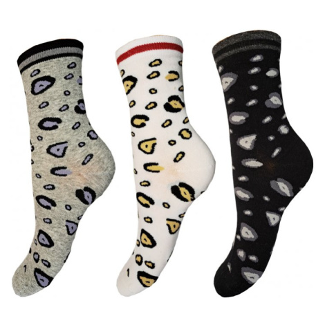 Dámské ponožky Aura.Via - NPC3625, bílá/černá/šedá Barva: Mix barev