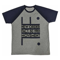 New Order tričko, Movement Raglan Grey & Navy Blue, pánské