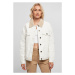 Ladies Oversized Sherpa Denim Jacket - offwhite raw