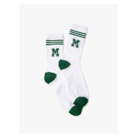 Koton College Socks Socket Letter Pattern