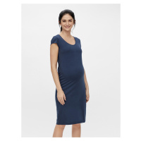 Modré těhotenské pouzdrové šaty Mama.licious Elnora