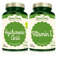 GreenFood Nutrition Hyaluronic Acid + Vitamin E sada (pro krásné vlasy a pokožku)