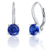 JVD Stříbrné náušnice s modrými krystaly SVLE0503XF3M106