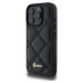 Guess PU Leather Quilted Zadní Kryt pro iPhone 16 Pro Black