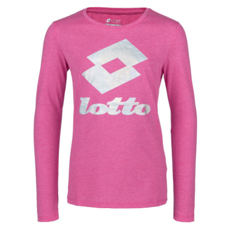 Lotto SMART LONG SLEEVE TEE Dívčí tričko, růžová, velikost