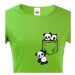 Dámské tričko Pandy v kapse - stylový originál