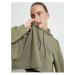 Koton Sports Crop Hooded Oversize Sweatshirt Modal Fabric Long Sleeve