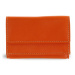 Oranžová kožená mini peněženka Athena Arwel