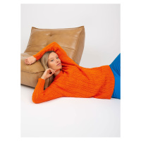 Oranžový oversize svetr s copánky RUE PARIS
