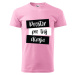 MMO Pánske tričko s vlastním potiskem Barva: Ružová