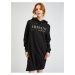 Černé dámské mikinové šaty s kapucí Armani Exchange - Dámské