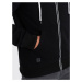 Ombre Clothing Trendy černá mikina na zip V1 OM-SSBZ-0118