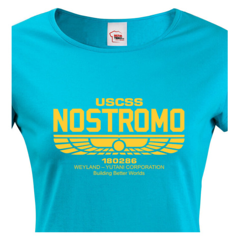 Dámské tričko USCSS Nostromo - motiv z oblíbené série Vetřelec BezvaTriko