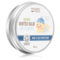 WoodenSpoon Organic Wind & Cold Protection ochranný krém na obličej a balzám na rty 2 v 1 pro dě