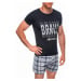 Men's pyjamas U487 - navy