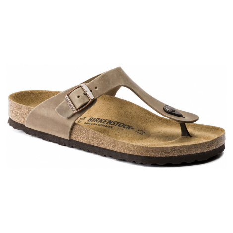 Birkenstock Gizeh NU Oiled Tabacco Brown Narrow Fit