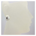 Stříbrné náušnice půlkroužky s jemnou rytinou VKP0238