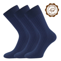Lonka Zebran Pánské bavlněné ponožky - 3 páry BM000003918600101118 tmavě modrá
