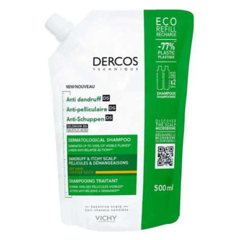 Vichy Dercos Šampon na suché lupy - náplň 500 ml