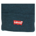 Levis RED BATWING EMBROIDERED SLOUCHY BEANIE Modrá