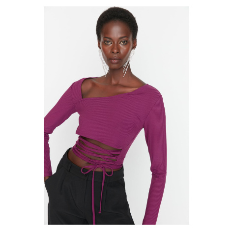 Trendyol Purple Piping Detailed Blouse