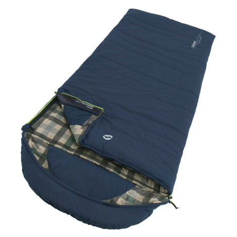 Dekový spacák Outwell Camper Lux Zip: Levý / Barva: tmavě modrá