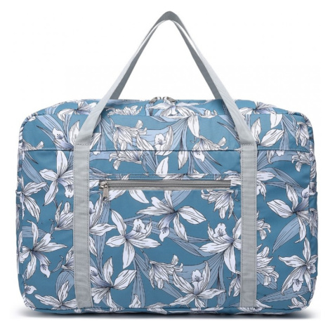 KONO skladací vodotesní cestovní taška - modrá - Lilie