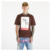 HERON PRESTON Heron Bird Painted Short Sleeve Tee Brown/ Red