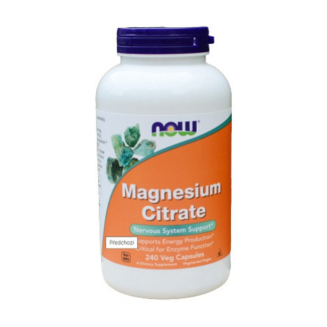 Now Foods Magnesium Citrate, Hořčík citrát 240 kapslí