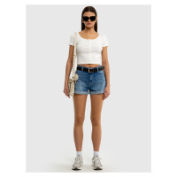 Big Star Woman's Shorts 110291 Denim-294