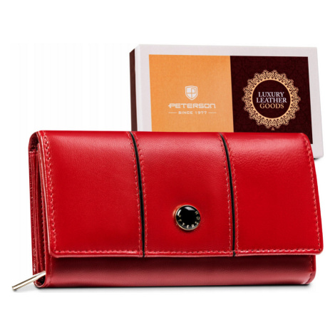 Dámská kožená peněženka Peterson RD-07-GCL 3829 červená